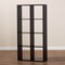 Baxton Studio Janne Dark Brown Finished 8-Cube Multipurpose Storage Shelf 159-9856 - alternate 5